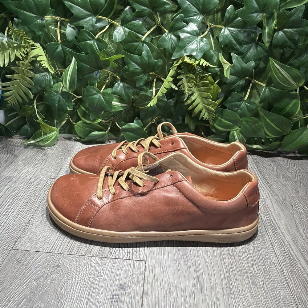Origo Men’s Everyday Barefoot Minimalist Sneaker Sz 8 Brown Leather Shoe - Picture 4 of 10